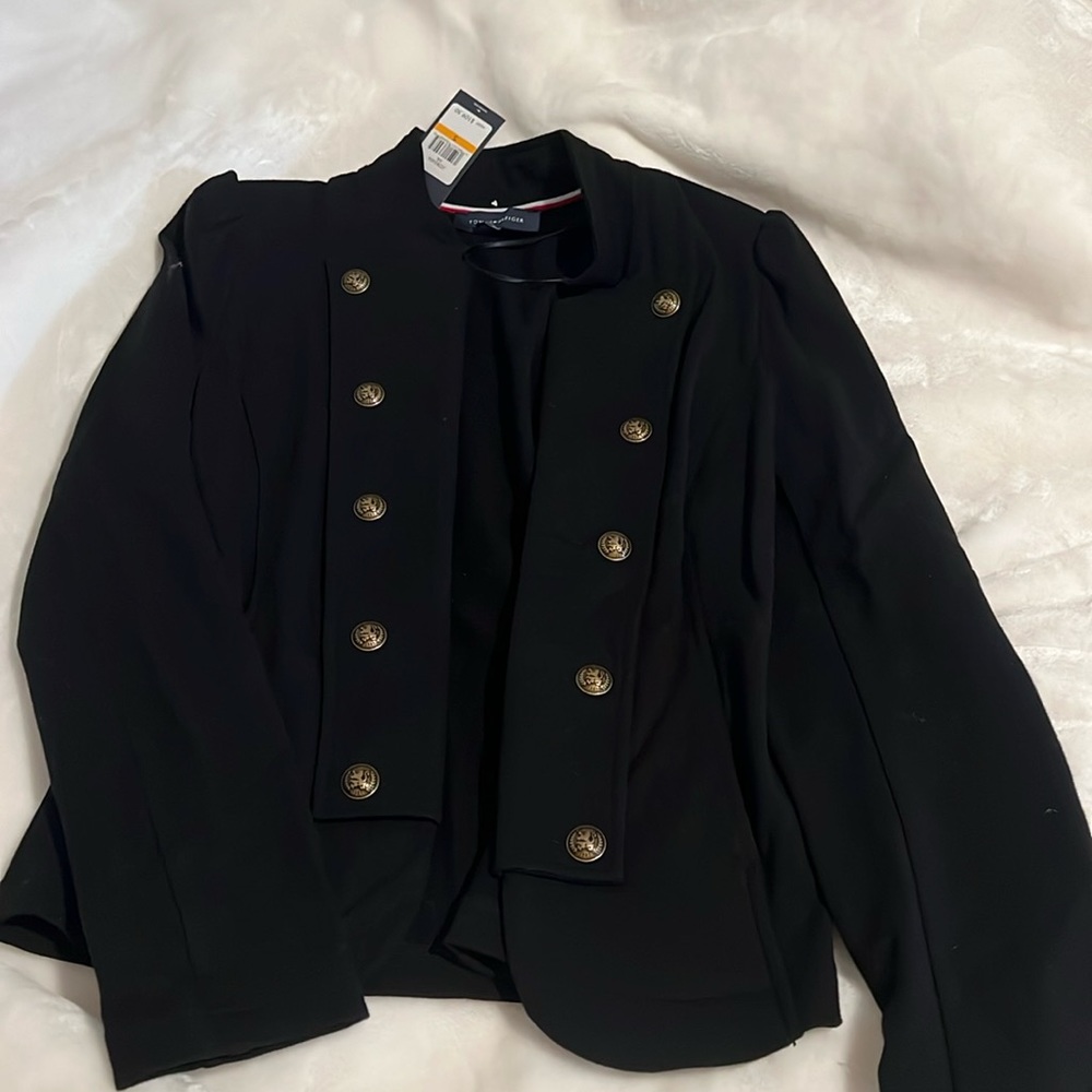New with tags black Tommy Hilfiger jacket